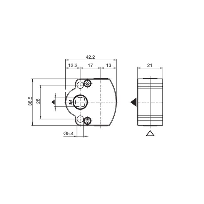 Selve Getriebe 1:3 ohne Auge, ohne Endanschlag