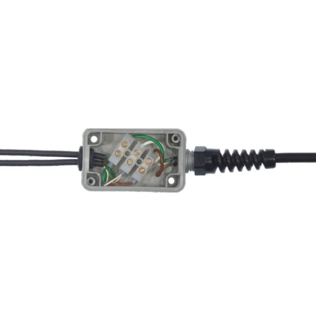 Huismerk Junction box incl. cable gland for spiral cable