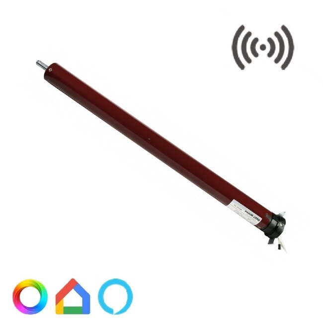 Brel BEMQ35 extra stille buismotor met bi-directonele ontvanger en electronische afstelling