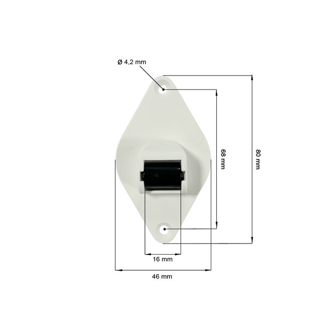 Siral Guide de sangle en plastique avec rouleau en plastique
