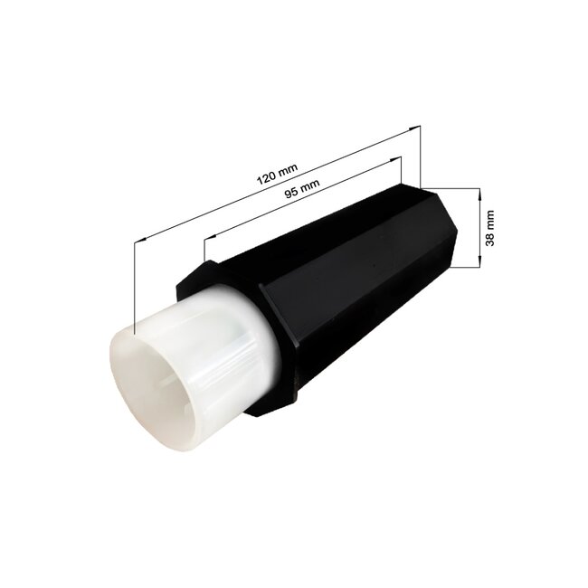 Plastic bearing plug 8 side 40 snap-in