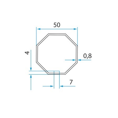 Faac Adaptieset 8 kant 50 - TM2 45