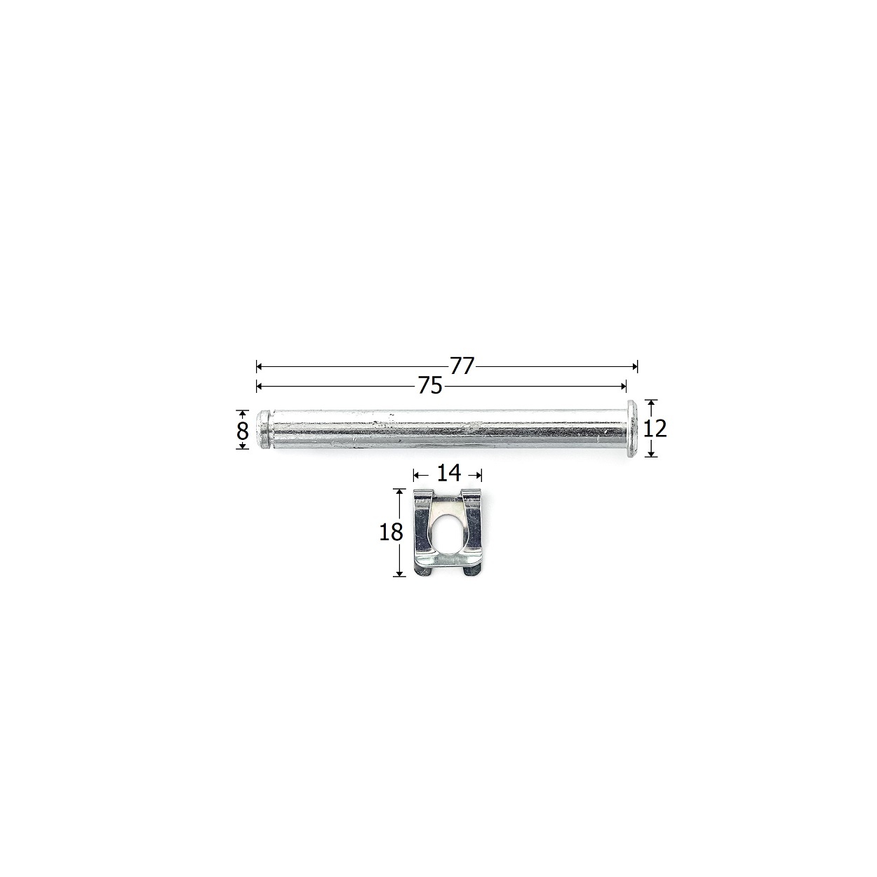 Hörmann borgpen A8 x 75 met SL-clip