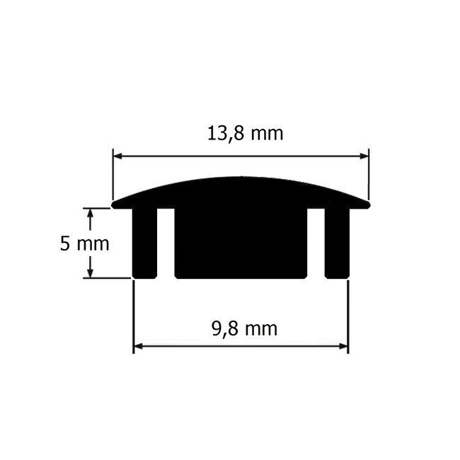 Heroal Kunststoff-Abdeckkappe für Loch Ø 10 mm