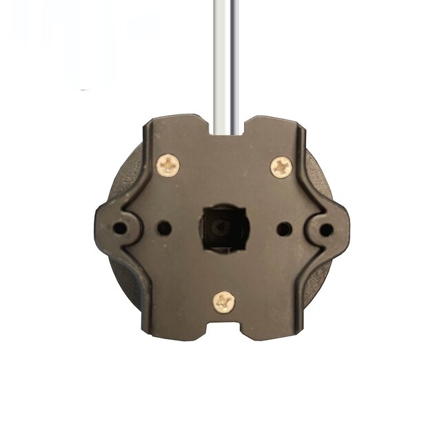 Brel BZEM45 zonweringmotor met ontvanger, doekrekcompensatie en elektronische afstellingelek.