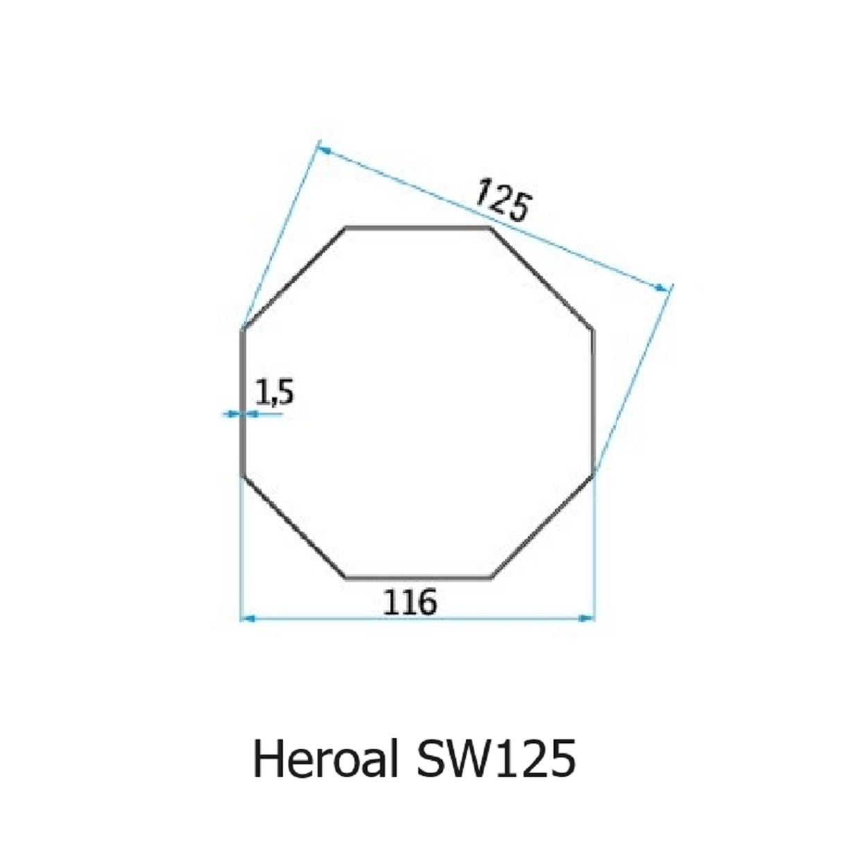 Simu Adaptieset 8 kant 125 - LT60 en T6, foto 2 van 2