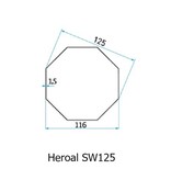 Simu Adaptieset Simu T8 - Heroal 8 kant 125