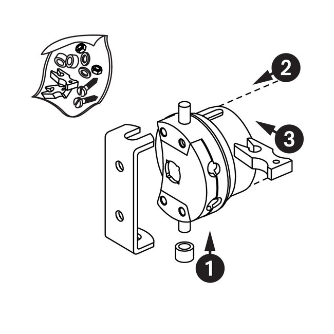 Simu Motorsteun Simu T5 standaard + montageset