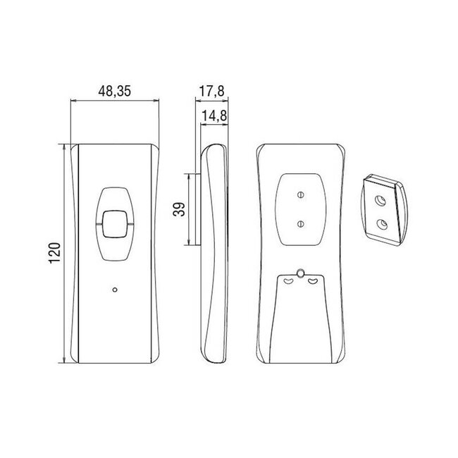 Volte 1-channel handheld transmitter
