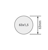 Somfy Adaptieset Ø 63 mm met doekgleuf - LT50 en T5