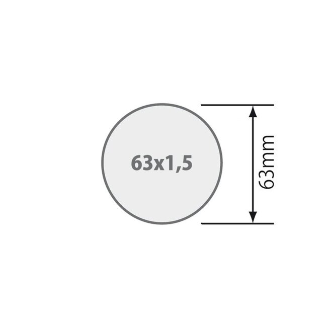 Simu Adaptionsset Ø 63 mm mit Tuchschlitz - LT40 und T3.5