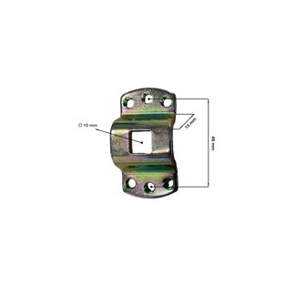 Volte Motor bracket with bore 4 side 10 mm