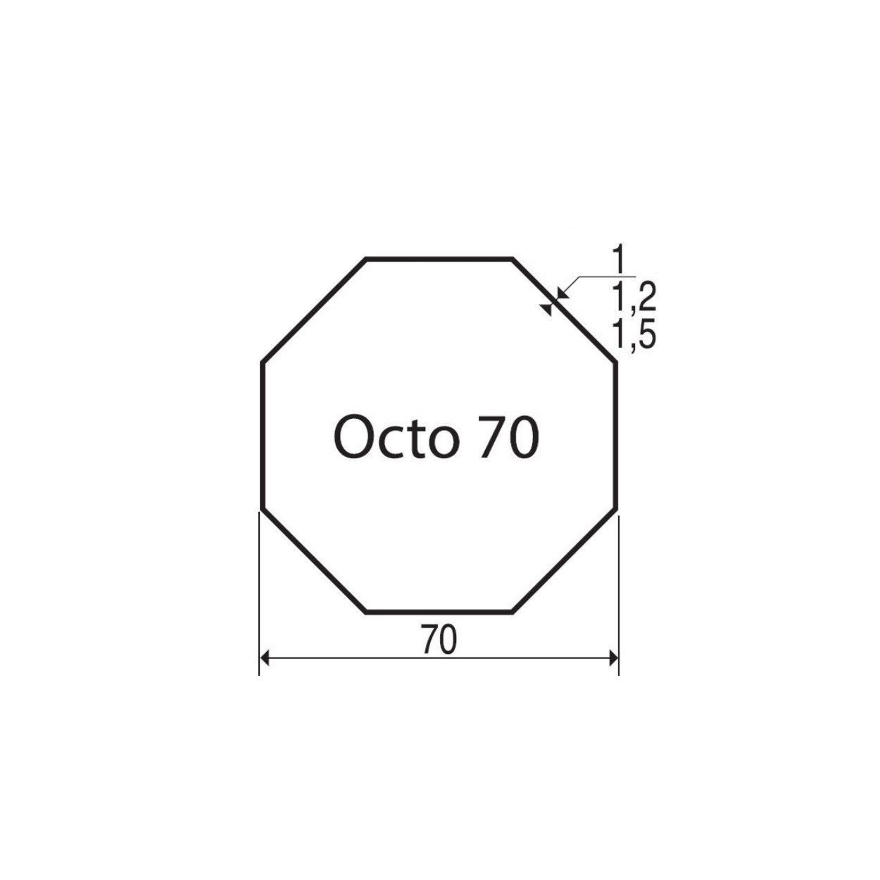 Simu Adaptieset 8 kant 70 - LT60 en T6