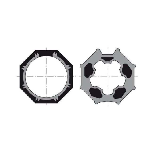 Simu Adaptieset 8 kant 60 - LT50 en T5