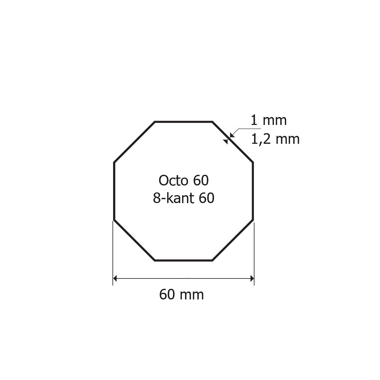 Volte Adaptieset 8 kant 60 - Ø 50 mm serie, foto 3 van 4