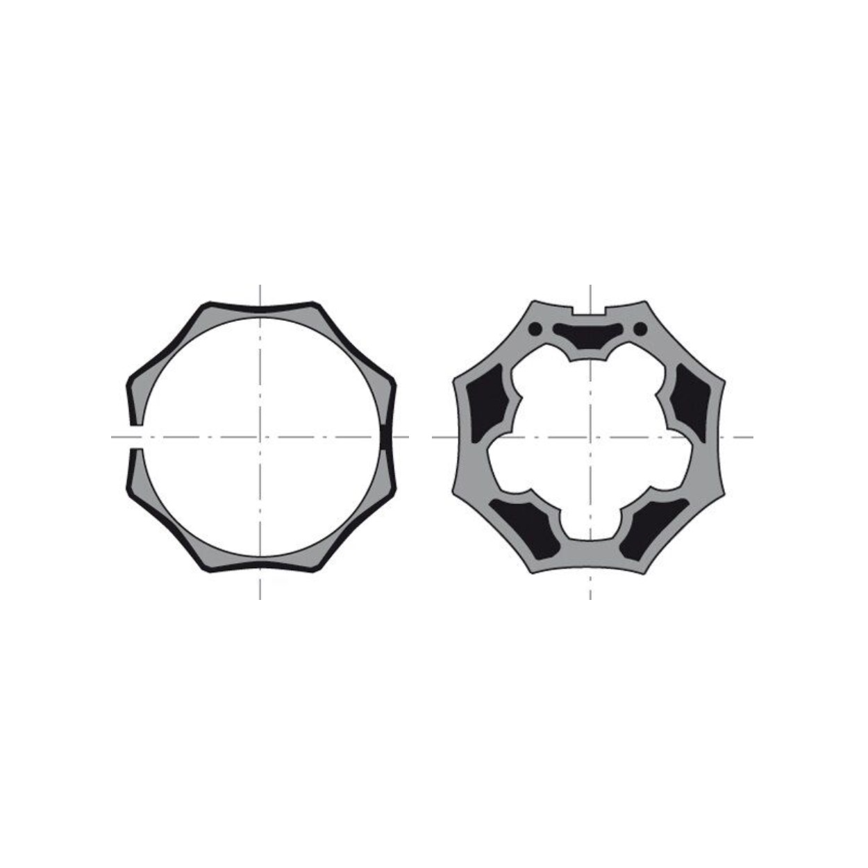 Simu Adaptieset 8 kant 50 - LT50 en T5