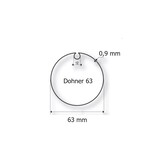 Volte Adaptieset Ø 63 mm met doekgleuf  - Ø 50 mm serie