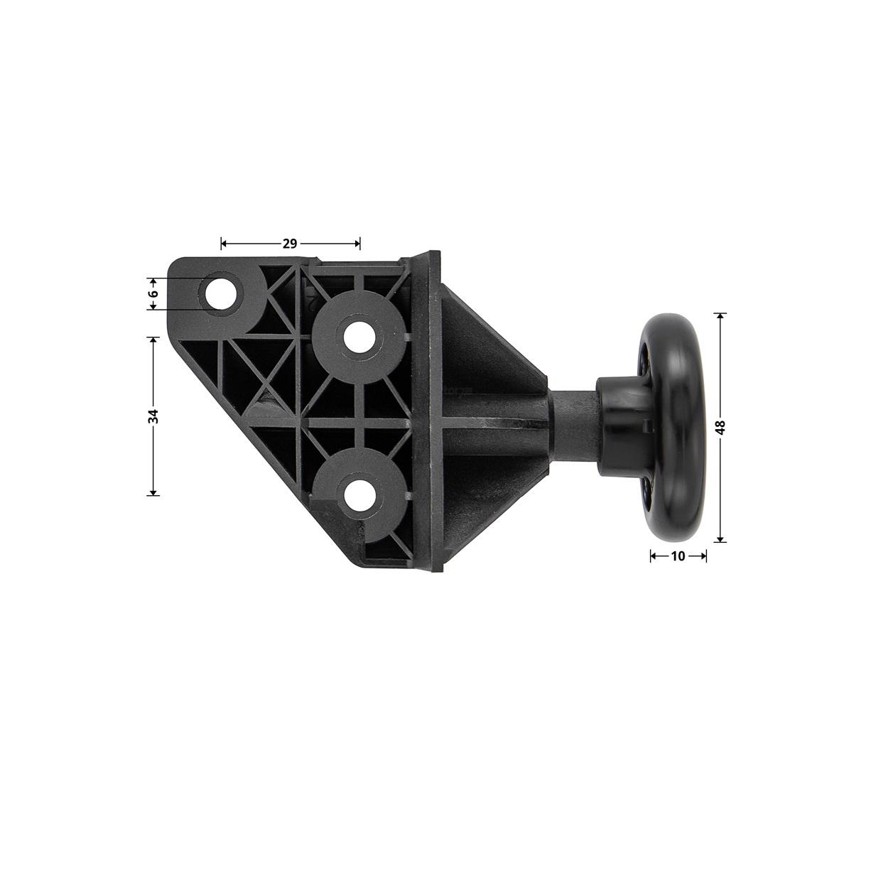 Hörmann loopwiel links Hörmann EcoStar kanteldeur, foto 6 van 6