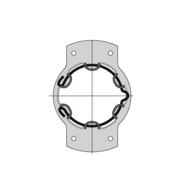 Support de moteur pour Volet roulant avec clip de sécurité