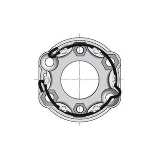 Somfy Motorlager universal inkl. Sicherungsbügel