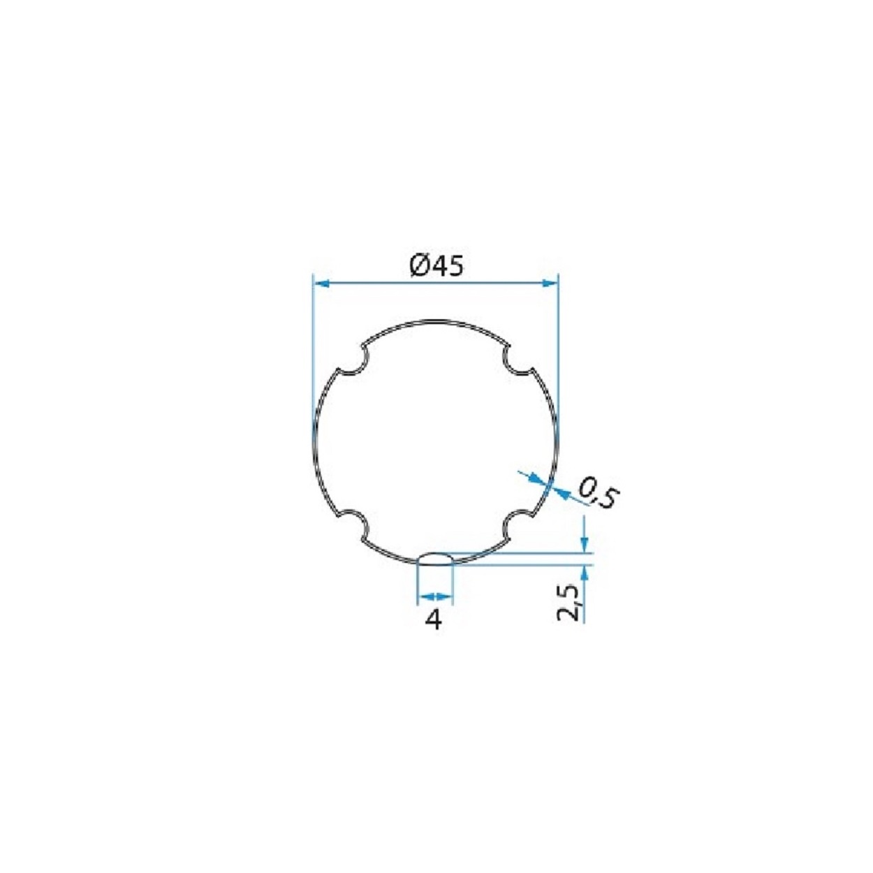 Cherubini Adaptieset ZF Ø 45 mm as - 35 mm serie