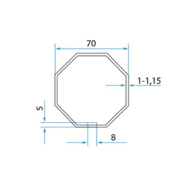 Cherubini Adaption set 8 side 70 - 45 mm series