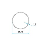 Cherubini Adaptieset Ø 70 mm as - 45 mm serie