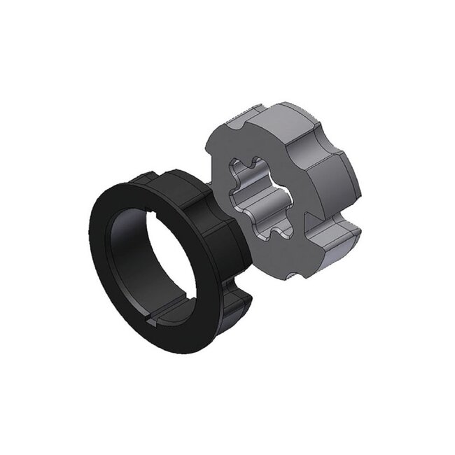 Adaption set Ø 70 mm Axle/Shaft with cloth slot - 45 mm series