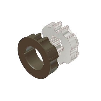 Cherubini Anpassungssatz Ø 85 mm Achse/Welle mit Tuchschlitz - Serie 45 mm