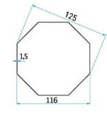 Cherubini Adaptieset Heroal SW125 - 58 mm serie