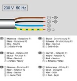 Cherubini Ocean Ø 58 buismotor met noodhandbediening