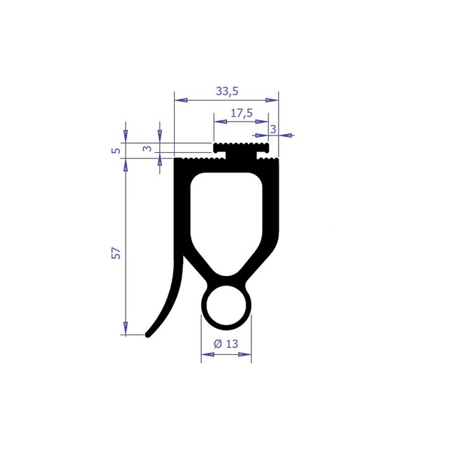 Bottom rubber for optosensors
