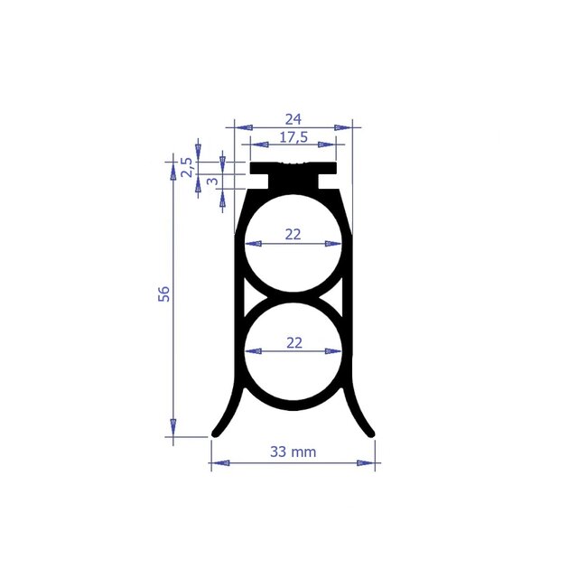 Novoferm Novoferm bodemrubber type 2k