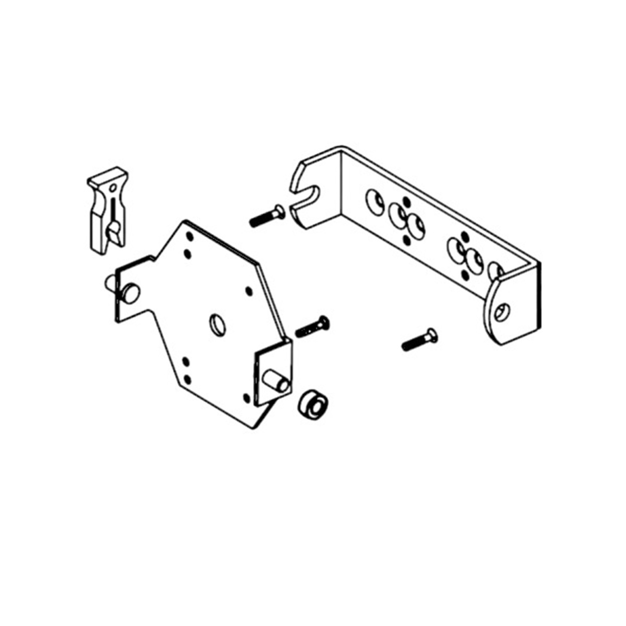 Motor support set for Simu T5 and T6 DMI - Rolluikonderdelen.nl