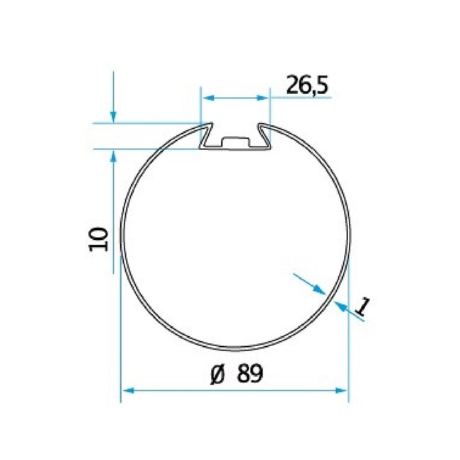 Simu Kit d'adaptation pour l'axe Ø 89x2