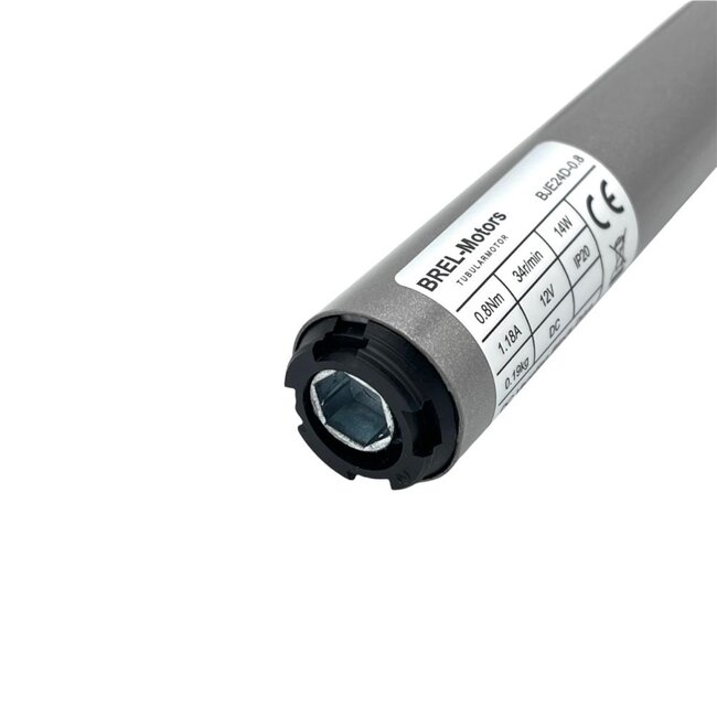 Brel BJE24D Moteur à tube sans fil Juno avec axe double face