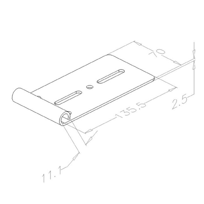 Flexiforce Oberer Rollenhalter, niedriges System