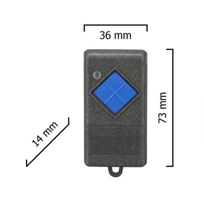 Dickert S10-868A1K08 1-kanaals 868 MHz handzender