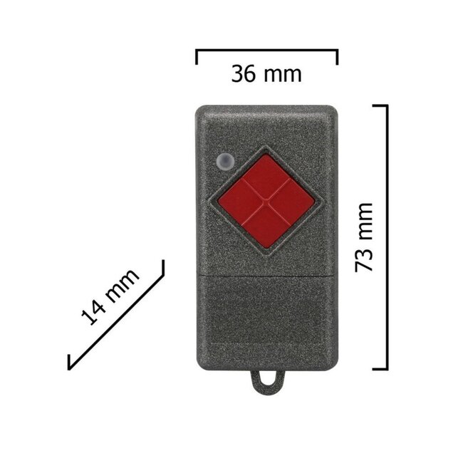 Dickert S10-433A1L01 Émetteur manuel 433 MHz à 1 canal