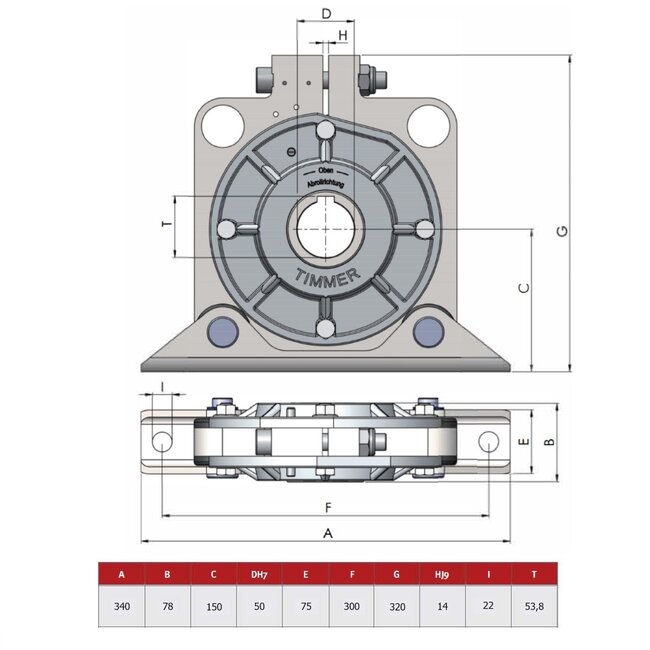 Timmer Roll-over protection bearing TA-4-RD