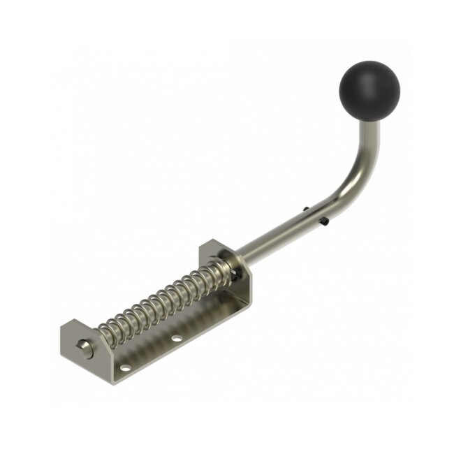 Huismerk Slide bolt overhead door black knob