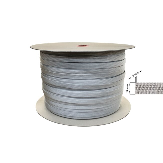 Huismerk Optrekband 14 mm, rol 50 of 500 meter