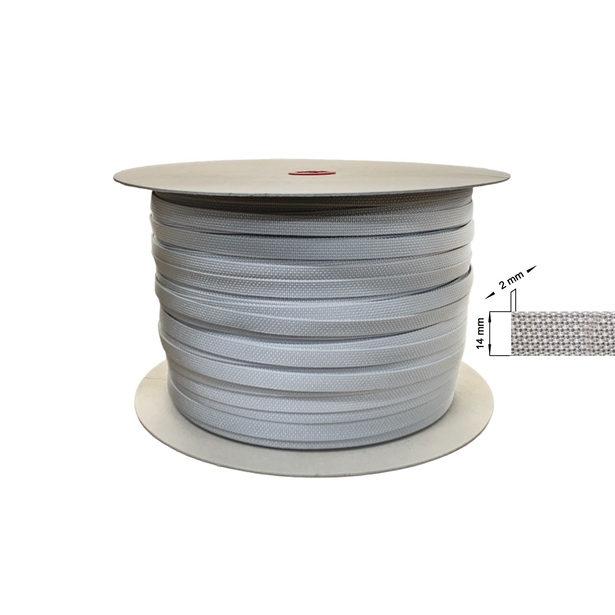 Huismerk Optrekband 14 mm, rol 50 of 500 meter, foto 4 van 5
