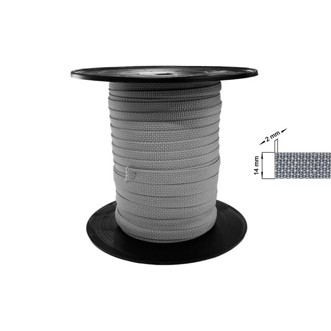 Huismerk Optrekband 14 mm, rol 50 of 500 meter