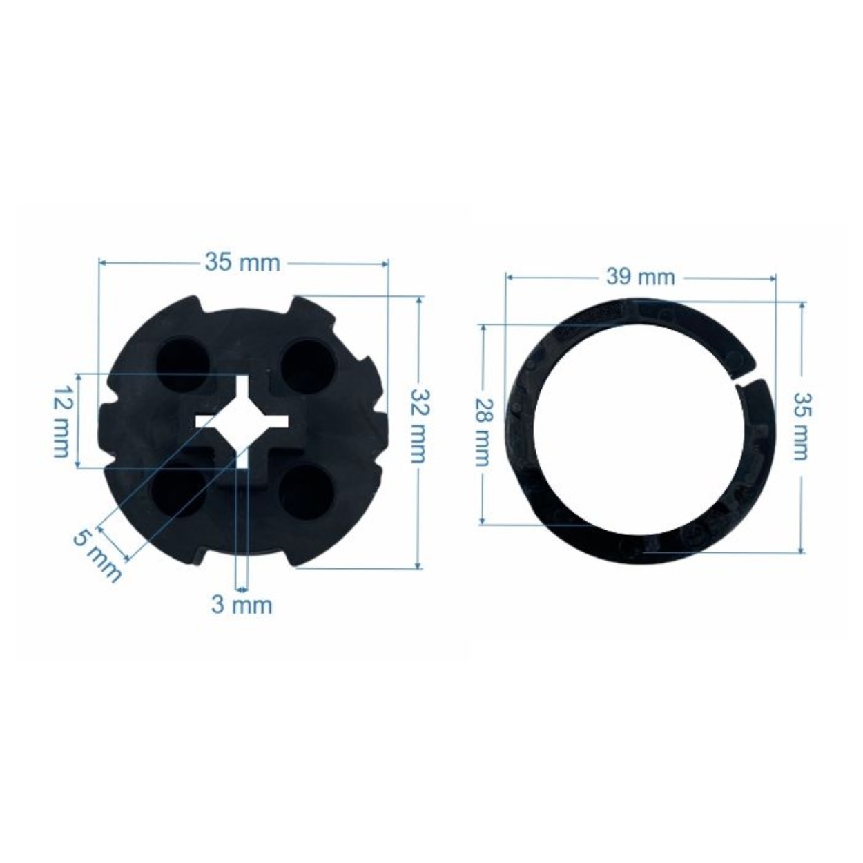 Somfy Adaptieset HD ø 38 mm - Sonesse 30 mm, foto 3 van 3