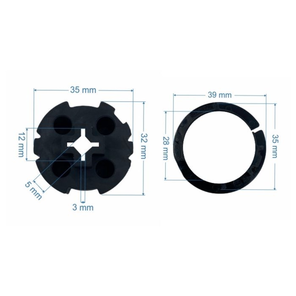 Somfy Adaptieset HD ø 38 mm - Sonesse 30 mm