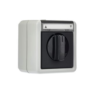 Surface-mounted rotary switch - splash-protected IP44