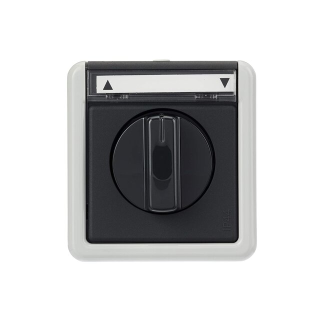 Surface-mounted rotary switch - splash-protected IP44