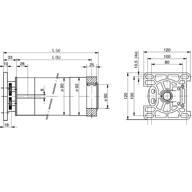 Nice Era XL-Rohrmotor