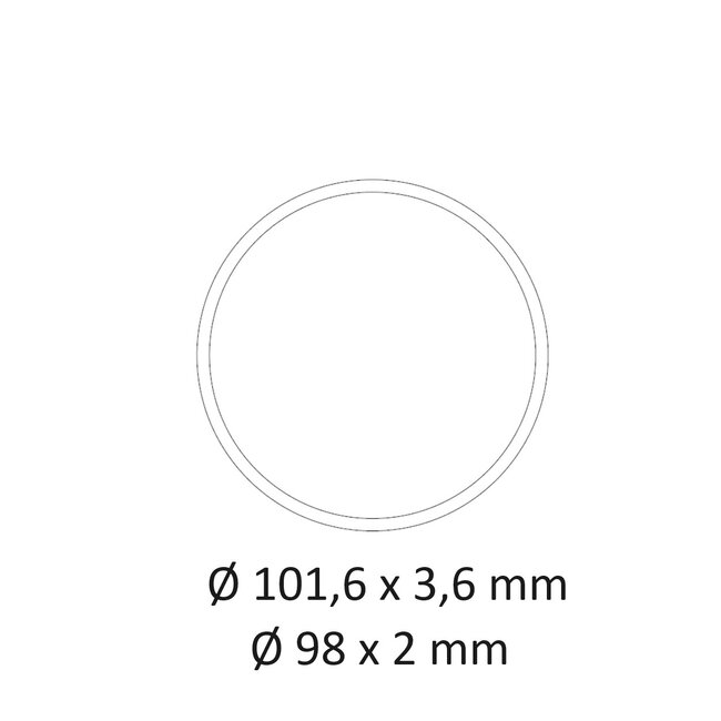 Nice Kit d'adaptation XL - tube Ø 98x2 ou 101.6x3.6 mm